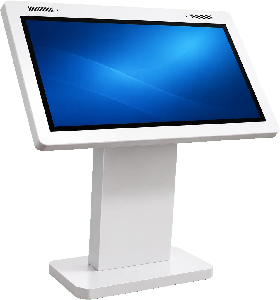 Kiosco EGIL Electronika de pedestal con pantalla horizontal