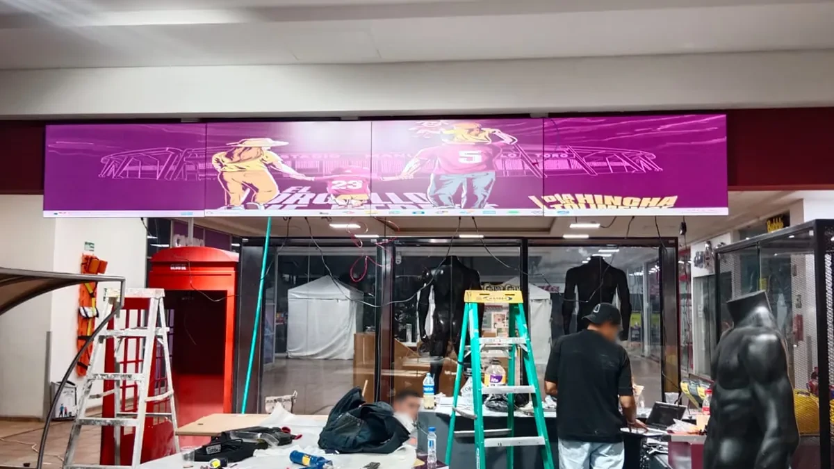 Señalización digital tienda Deportivo Tolima