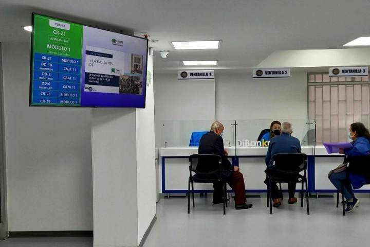 Self-service kiosk for queue management at CASUR