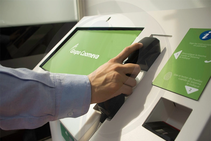 Queue management and user service system at Coomeva